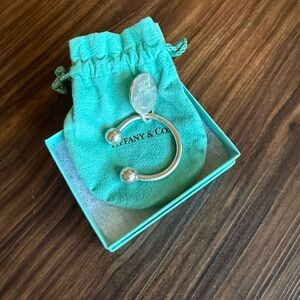 Vintage Tiffany & Co. Sterling Silver Horseshoe Key Ring (large)